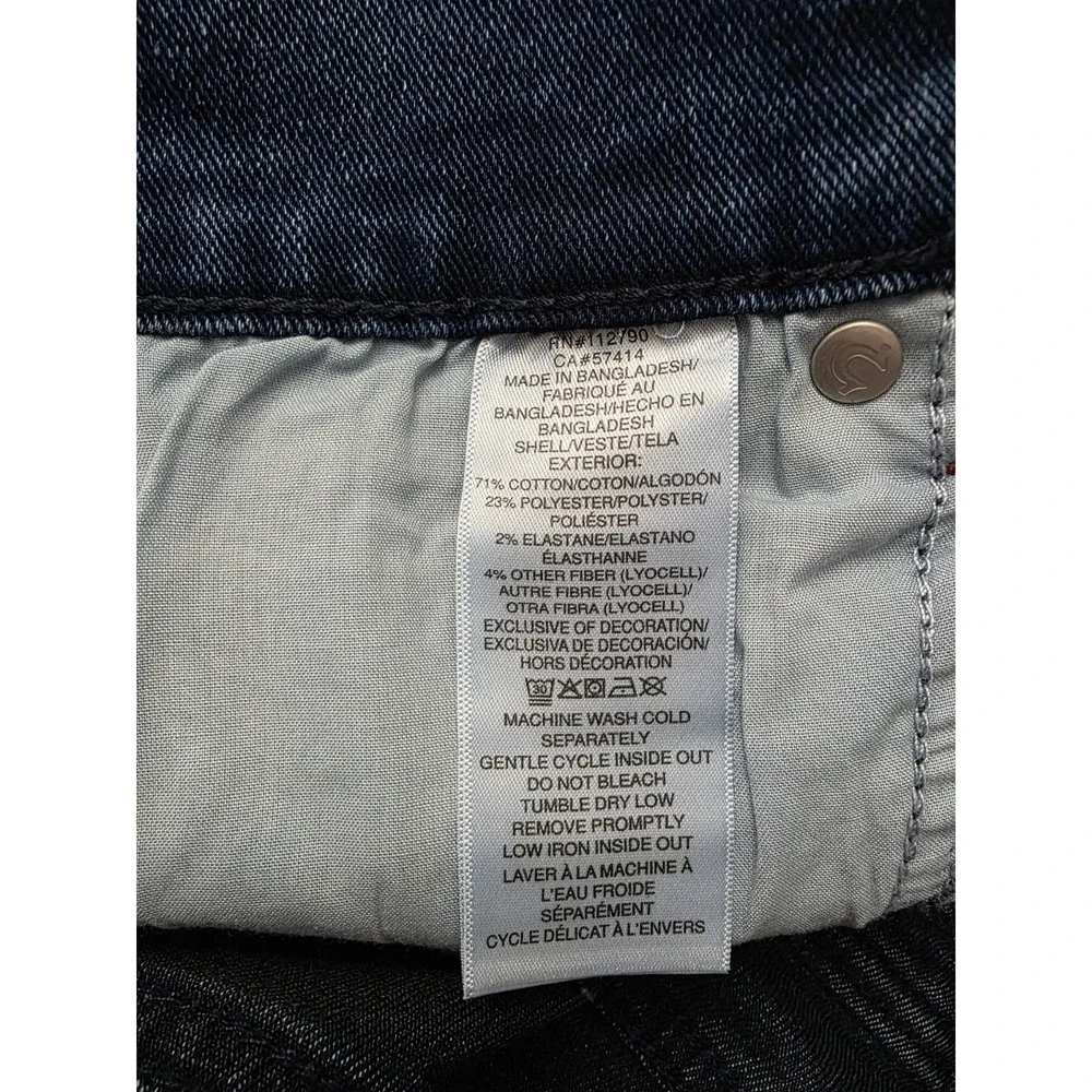 True Religion Ricky SN Flap Straight Style 701180 Dark Shivering Wash Sz 36x32
